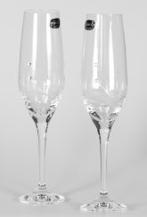 Poháre sa Swarovski Elements kryštály na šampanské Vanessa Diamante Bliss 210ml