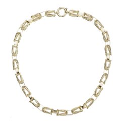 Mohutný náhrdelník z pozlacených článků 72089/92/98
