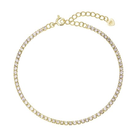 Jemný pozlacený tenisový náramek 13095.1