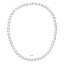 Perlový náhrdelník z pravých říčních perel se zapínáním z bílého 14 karátového zlata 822003.1
