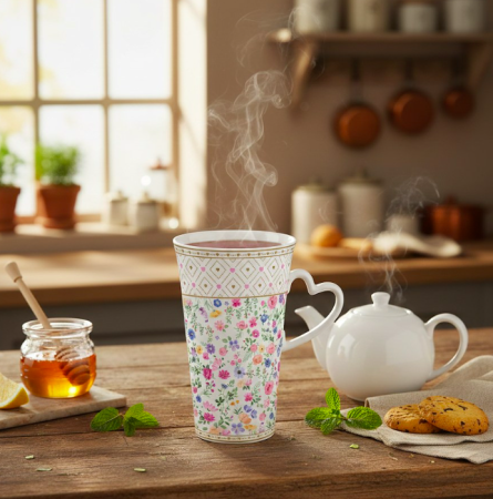 Porcelánový hrnek 600 ml Kvetoucí láska