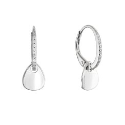 Stříbrné náušnice se zavěšenou placičkou 11722.1