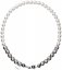 Perlový náhrdelník sivý 32043.3 White - grey