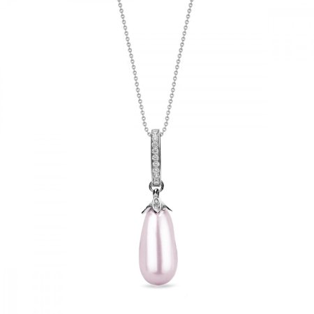 Náhrdelník so Swarovski Elements perla Rose