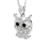 Náhrdelník číry sova s ​​kryštálmi Swarovski Elements Kryštál