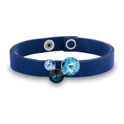 Náramok so Swarovski Elements kryštálmi modrý Lollipop B11223M Montana