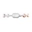 Perlový náramek z říčních perel se zapínáním z bílého 14 karátového zlata 823004.3/9269B multi