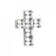 Strieborný prívesok s kryštálmi Swarovski biely krížik 34236.1 Krystal