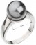 Prsten šedá perla se Swarovski Elements 35022.3 Grey 10 mm