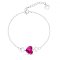 Náramok ružový sa Swarovski Elements Soul BS280810F Fuchsia