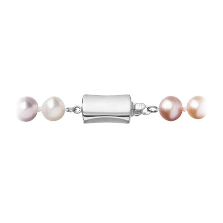 Perlový náhrdelník z riečnych perál so zapínaním z bieleho 14 karátového zlata 822004.3/9267B multi