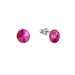 Náušnice Rivoli so Swarovski Elements Fuchsia 8 mm