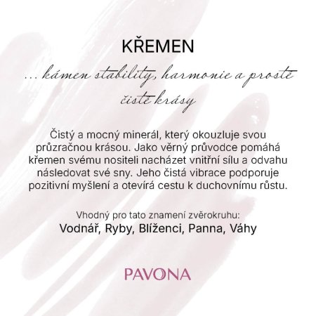 Náramek s minerálními kameny křemen 43056.3