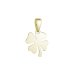 Pozlacený stříbrný přívěsek čtyřlístek lesklý 64094