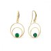 Náušnice zelené se Swarovski Elements Glory KWODG1122SS29EM Emerald
