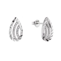 Stříbrné náušnice slzy 11695.1