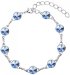Náramek Rivoli se Swarovski Elements Light Sapphire 8 mm