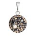 Stříbrný přívěsek s krystaly Swarovski mix barev kulatý 34225.4 Colorado