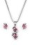 Súprava ružová so Swarovski Elements vlnka Light Rose