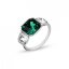 Prsten zelený se Swarovski Elements Imperial Trio P44803EMC Emerald