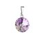 Prívesok fialový Rivoli so Swarovski Elements Vitrail Light 12 mm