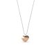 Náhrdelník srdce čirý se Swarovski Elements Heart N2808RG Rose Gold