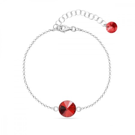 Náramok červený sa Swarovski Elements Candy B1122SS47LSI Light Siam