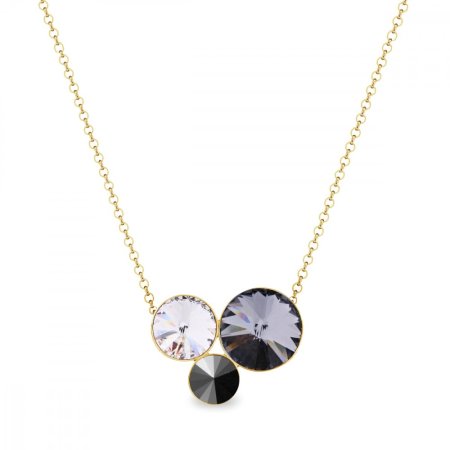 Stříbrný náhrdelník pozlacený se Swarovski Elements Sweetie NG11223SNJ