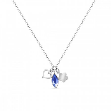 Náhrdelník modrý se Swarovski Elements Serenity NMIX2201SA Sapphire