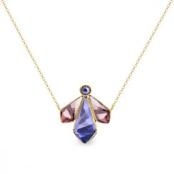 Náhrdelník fialový se Swarovski Elements Falena NKFG47313TAAP Tanzanite
