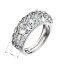 Stříbrný prsten s krystaly Swarovski bílý 35031.1 Krystal - Velikost prstenu: 52