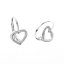 Stříbrné náušnice srdce 11603.1