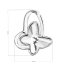 Stříbrný přívěsek s krystaly Swarovski bílý motýl 34232.1 Krystal