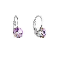 Náušnice Rivoli so Swarovski Elements Vitrail Light 8 mm