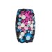 Stříbrný přívěsek s krystaly Swarovski mix barev obdélník 34194.4 Galaxy