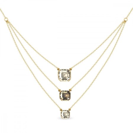 Náhrdelník hnědý se Swarovski Elements Imperial Trio NKG3ROLO4480GSLCT Light Colorado Topaz