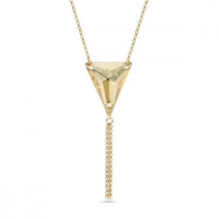 Náhrdelník zlatý se Swarovski Elements Trident NG327118GS Golden Shadow