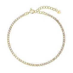 Jemný pozlátený tenisový náramok 13095.1