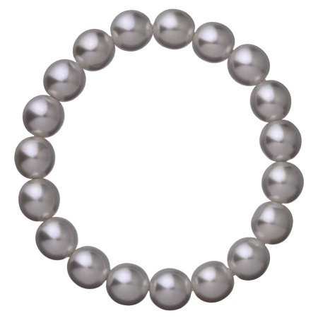 Perlový náramok šedý 56010.3 grey