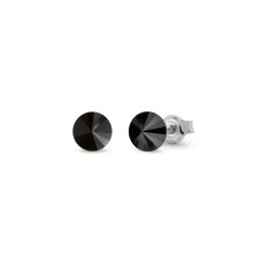 Náušnice čierne Rivoli so Swarovski Elements Sweet Candy Studs K1122SS29J jet 6 mm