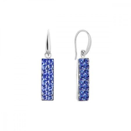 Náušnice modré sa Swarovski Elements Glow KWFMP1SA Sapphire