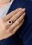 Stříbrný prsten s krystaly Swarovski červený kulatý 35026.3 Ruby