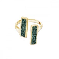 Prsteň zelený sa Swarovski Elements Glow PGFMP1EM Emerald