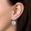 Sada šperků s krystaly Swarovski náušnice a přívěsek bílé kulaté 39107.1 Krystal