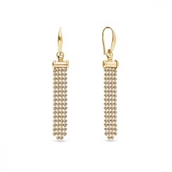 Náušnice zlaté se Swarovski Elements Milky Way KWTFM4GS Golden Shadow