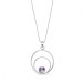 Náhrdelník fialový se Swarovski Elements Glory NOD1122SS29VL Vitrail Light
