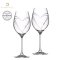 Pohár na červené víno so Swarovski Elements Hearts 470 ml