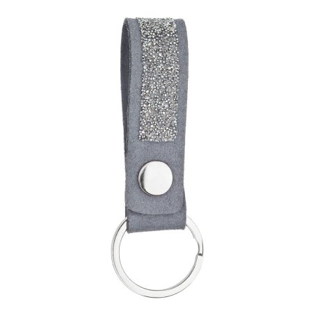 Klíčenka s krystaly Swarovski šedá 78007.3 Silver
