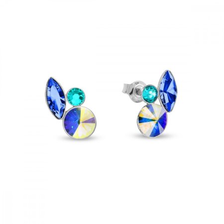 Náušnice modré se Swarovski Elements Artesia K2201MIX1SAAB