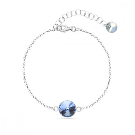 Náramok modrý sa Swarovski Elements Candy B1122SS47LS Light Sapphire